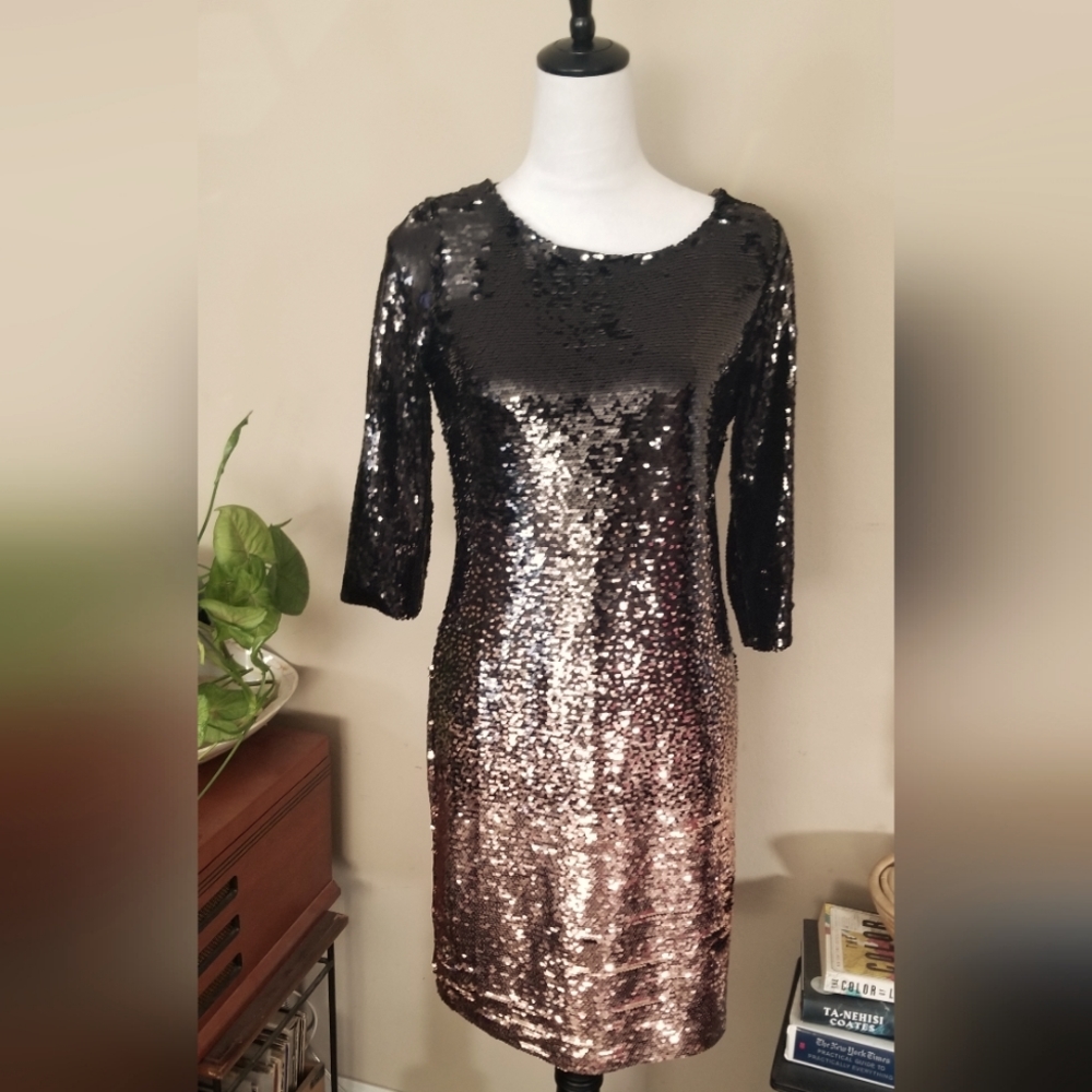 Bb Dakota Ombre You Stay Ombre Sequin Dress. Size small. New with tags.
